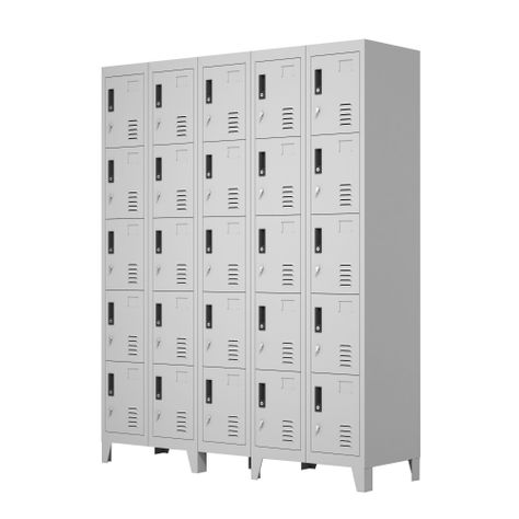Locker Metálico: 5 Cuerpos y 25 Puertas-2