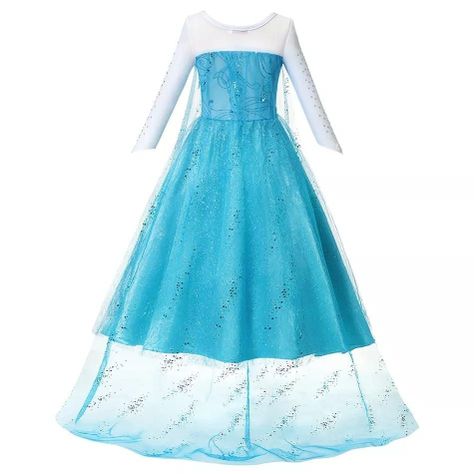 Disfraz Vestido Princesa Elsa Frozen con Accesorios -2