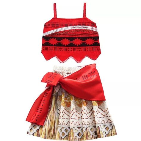 Disfraz Moana con Collar Amuleto Cosplay -1