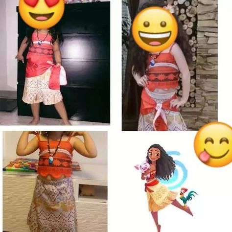 Disfraz Moana con Collar Amuleto Cosplay -4