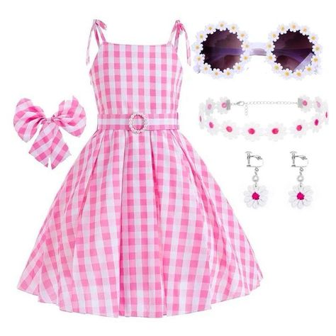 Vestido de Barbie Para Niñas Mas Accesorios Cosplay Halloween-0