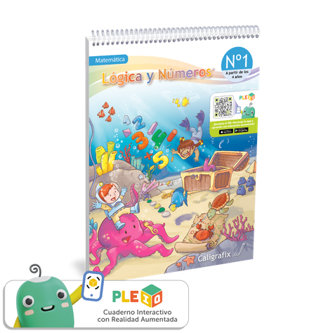 Libro Logica y Numeros N1 Pre Kinder Caligrafix-0