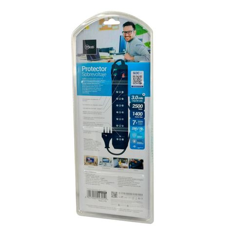 Alargador Protector De Voltaje Certificado 3 Metros MLAB - 9305-3