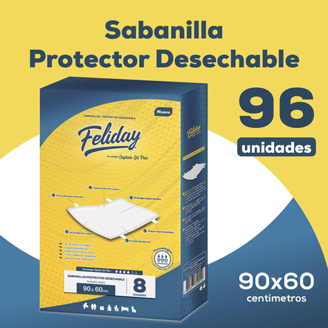 Sabanilla Feliday Capture Gel Plus Absorción Superior 96 Un-1