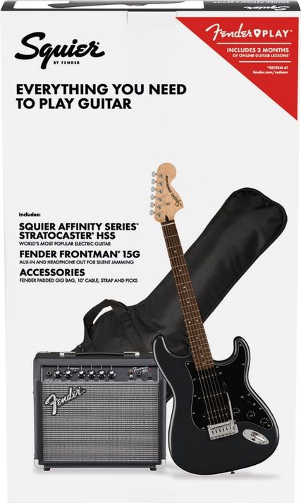 Pack Guitarra Eléctrica Squier Stratocaster HSS Affinity (CFM)-0