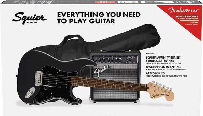 Pack Guitarra Eléctrica Squier Stratocaster HSS Affinity (CFM)-1