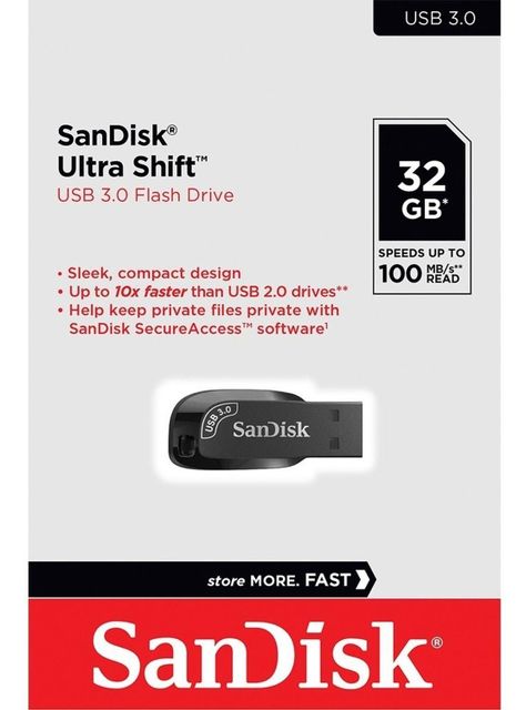 Pendrive Sandisk 32gb Ultra Shift - Usb 3.0 - Flash Drive-1