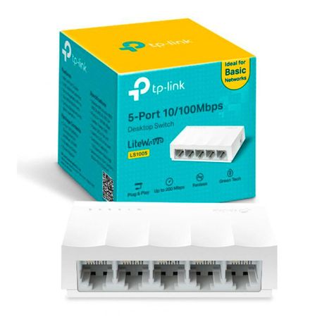 Switch Tp-link Ls1005 Serie Litewave 5 Puertos 10/100 Mbps-1