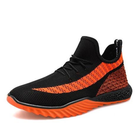 Zapatillas Transpirables Ligeras King Black&orange 1003-0