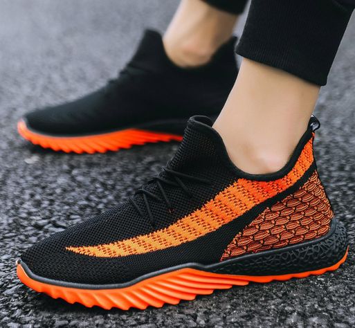 Zapatillas Transpirables Ligeras King Black&orange 1003-3