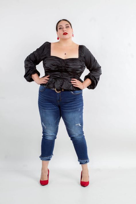 Jeans JE007 flequillos en bota-0