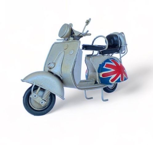 Moto Vespa A Escala, Colección Decoración Vintage, Inglesa-1
