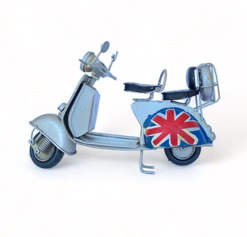Moto Vespa A Escala, Colección Decoración Vintage, Inglesa-2