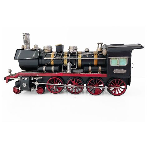 Locomotora Tren A Escala, Colección Decoración Vintage Metal-2