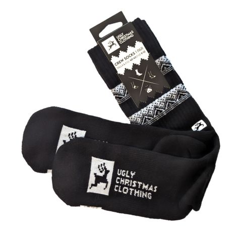 Crew Socks Black Marshall-0
