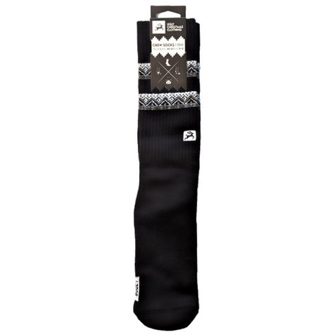 Crew Socks Black Marshall-1