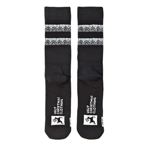 Crew Socks Black Marshall-3