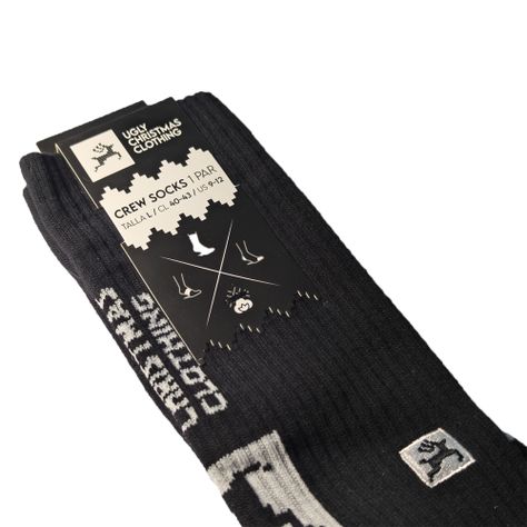 Crew Socks Black Lewis-4