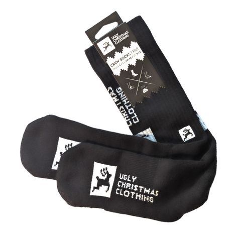 Crew Socks Black Lewis-0
