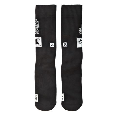 Crew Socks Black Lewis-2