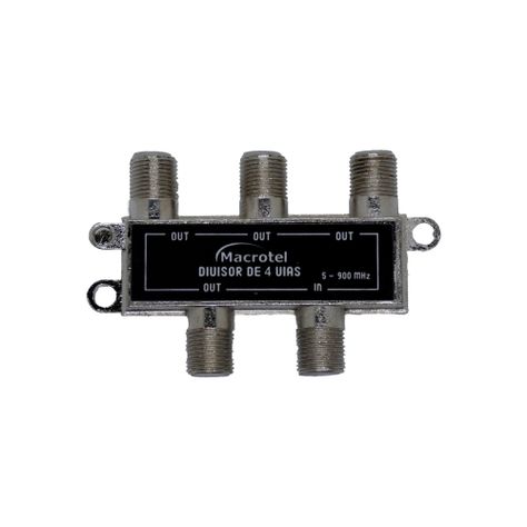 Splitter Coaxial 1x4 Tv Y Cable Macrotel-0