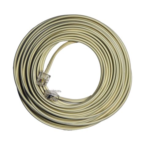 Cable Extensión De Teléfono marfil macrotel De 15 Metros-0