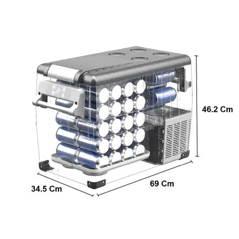 Alpicool Cf45 Usb Y Bluetooh, Capacidad 45 Lts, Color Gris-7