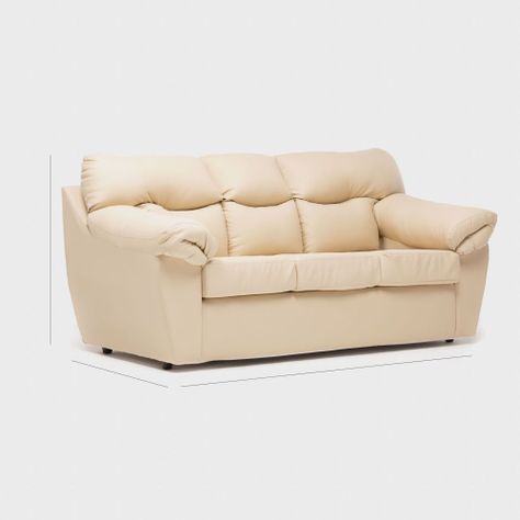 Sofa Zeus 3C PU Beige-1