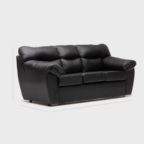 Sofa Zeus 3C PU Negro-1