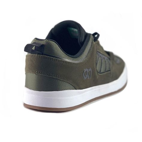 Zapatilla Urbana-Skate Cuero Olive Hombre Anthology-1
