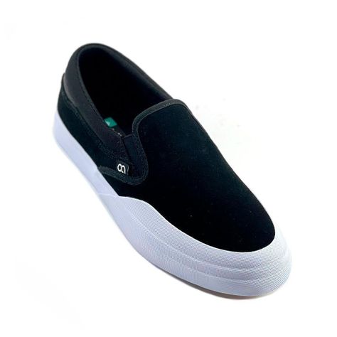 Zapatilla Slip-On Black Cuero Hombre Anthology -3