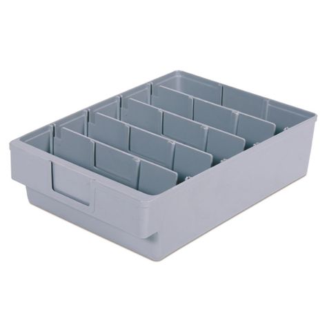 Caja Gris Poliestireno de Alto Impacto 5 Divisiones Toolmax-0
