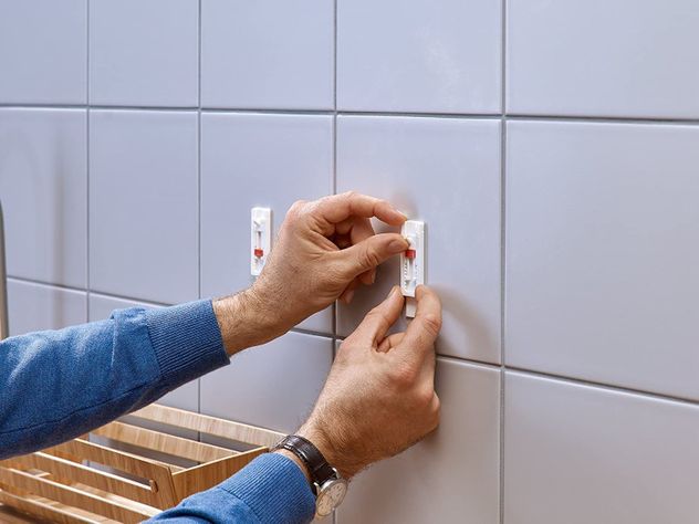 Tesa Clavos Adhesivos Powerstrips Azulejos / Vidrio 3kg 2un-5
