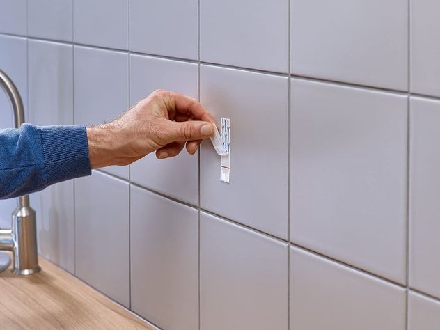 Tesa Clavos Adhesivos Powerstrips Azulejos / Vidrio 3kg 2un-3