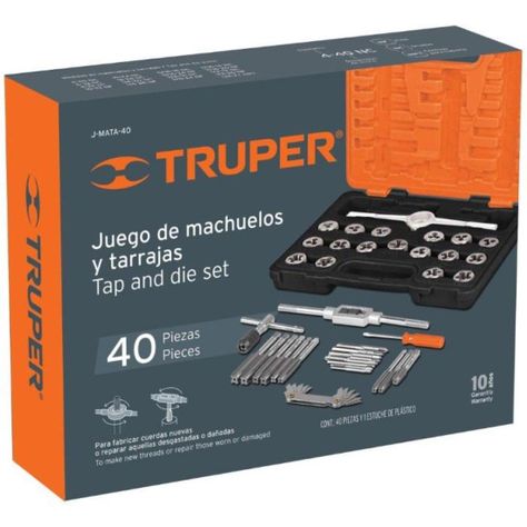 Truper Machos Y Dados Tarraja Juego 40 Piezas-0