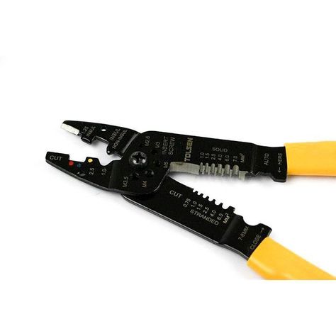 Alicate Pelacables Y Aprieta Terminales 215mm/8.5  Tolsen-1