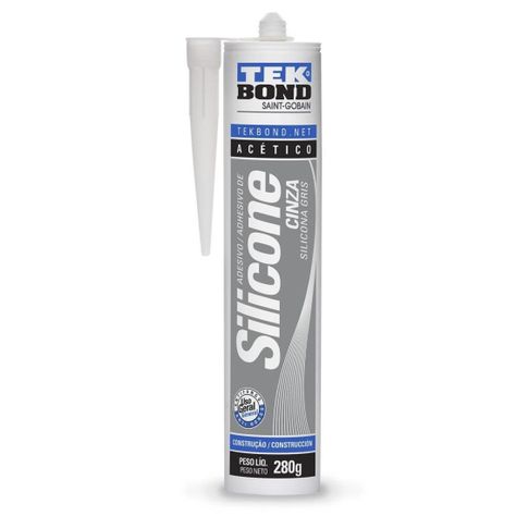 Silicona Acetica 280grs. Gris Tekbond-0
