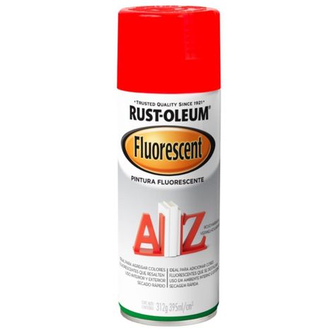 Pintura en Aerosol Fluorescente 312grs Rojo-Nar Rust Oleum-0