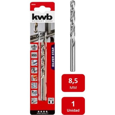 Broca Acero Rápido Hss Silver 8.5mm Kwb-0