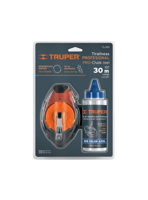 Tiralíneas Profesional 30mts - Truper-3