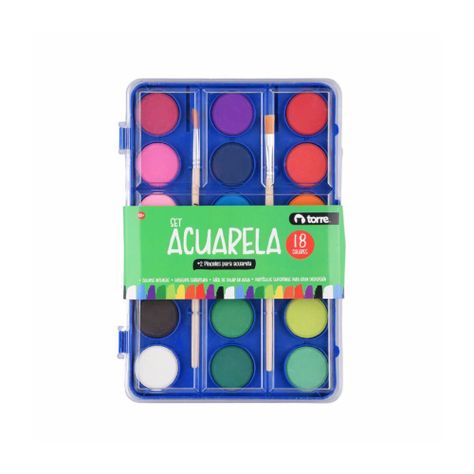 Set de acuarelas 18 colores Torre-0