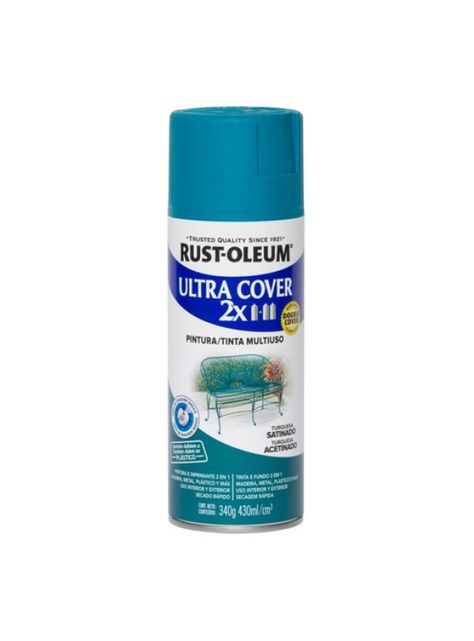 Spray Aerosol Ultra Cover 2x Turquesa Satinado Rust Oleum-0