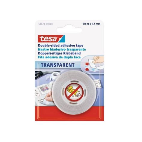 Cinta Doble Contacto Transparente 12mm x 10mts tesa-0