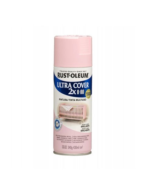 Spray Aerosol Ultra Cover 2x Rosa Claro Brillante Rust Oleum-0