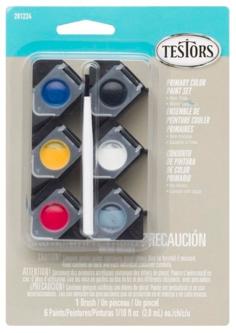 Set De 6 Pinturas Acrílicas Cápsulas Colores Prim Testors-0