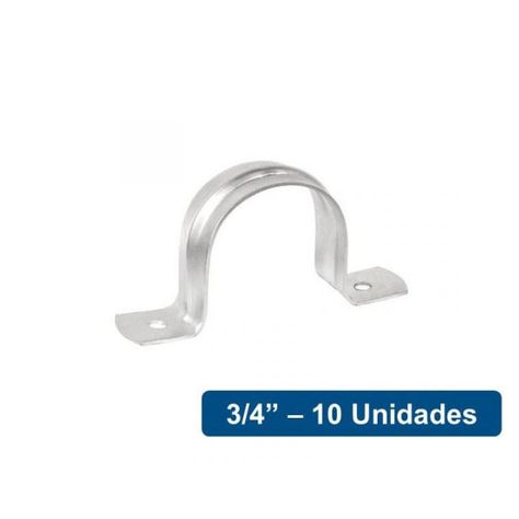 Abrazaderas Omega Metálicas 3/4  10un Volteck-0