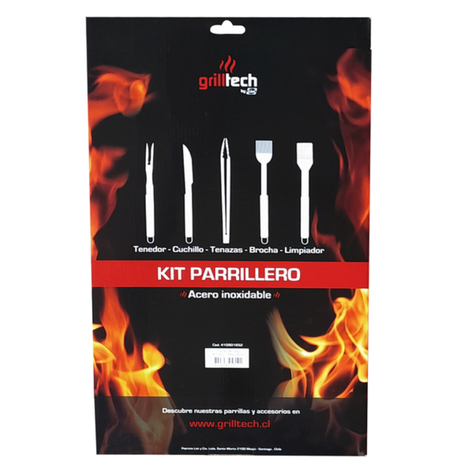Kit Accesorios Parrilleros 5un Grilltech-1