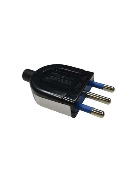 Enchufe Macho 16A 2P+T Negro - Rema-0
