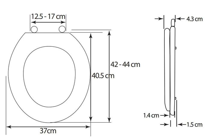 Bemis Asiento Wc De Plastico Ajustable Redondo-2