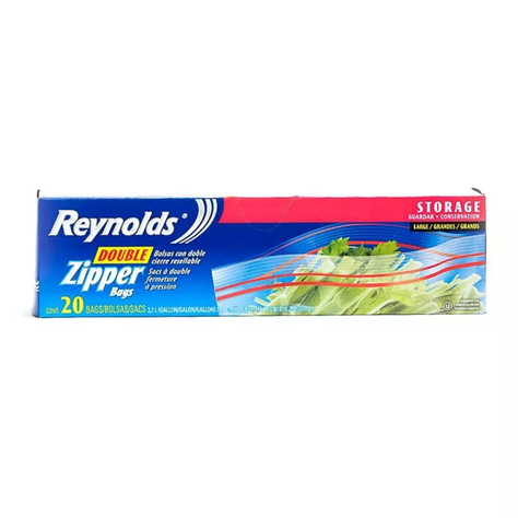 Bolsa Zipper Grandes 27.9x26.8cms 20un. Reynolds Wrap-0